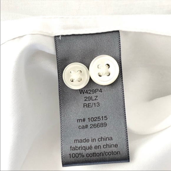 JOHN VARVATOS Black White Button Down Shirt Sz L - Picture 10 of 14